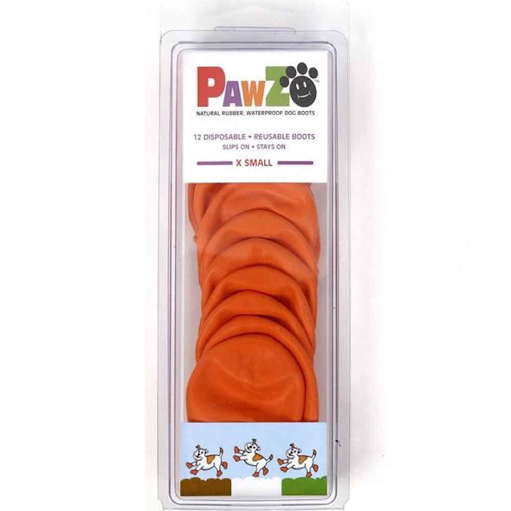 Pawz hundesko X-small 5,1 cm orange
